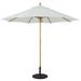Arlmont & Co. Nadasha 9' Market Umbrella Wood in White/Brown | Wayfair D4504D063DC246E7B31DD0BB896D8C84