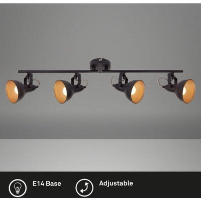 Briloner - led Deckenstrahler Wohnzimmer Deckenleuchte led Spot Leuchte Retro Schwenkbar Image