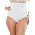 Plus Size Women's Instant Shaper Medium Control Seamless High Waist Brief by Secret Solutions in White (Size 28/30) Body Shaper
