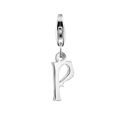 Nenalina - Buchstaben-Anhänger Initialen Trend 925 Silber Charms & Kettenanhänger 1 ct Damen