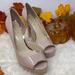 Jessica Simpson Shoes | Jessica Simpson Peachy Tan Platform Heels | Color: Tan | Size: 8