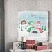 The Holiday Aisle® Holiday Snowman II - Wrapped Canvas Print Canvas, Solid Wood in Blue/Red | 10 H x 10 W in | Wayfair