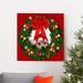 The Holiday Aisle® Christmas Puppy I - Wrapped Canvas Graphic Art Print Canvas, Solid Wood in Green/Red | 10 H x 10 W x 1.5 D in | Wayfair