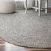 Gray/White 0.3 in Indoor/Outdoor Area Rug - Birch Lane™ Bronte Casual Braided Indoor/Outdoor Rug Polypropylene | 0.3 D in | Wayfair