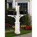 Mayne Inc. Newport Plus Collection 56" H In-Ground Decoractive Post Double Arm in White | 56 H x 41.5 W x 8 D in | Wayfair 5814-W