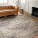 Gray/White 60 x 0.25 in Area Rug - Joss & Main Vega Oriental Steel/Ivory Area Rug Polyester | 60 W x 0.25 D in | Wayfair