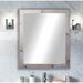 Uecker Traditional Bathroom/Vanity Mirror Wood in Brown/Gray Laurel Foundry Modern Farmhouse® | 36.5 H x 32.5 W x 0.75 D in | Wayfair