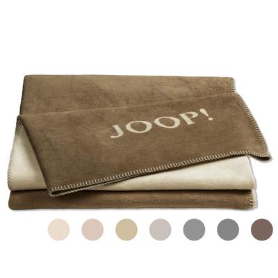 JOOP! »Uni-Doubleface« Wohndecke Taupe-Anthrazit Image