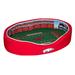 Cardinal/White Arkansas Razorbacks 34'' x 22'' 7'' Medium Stadium Oval Dog Bed