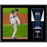 Clayton Kershaw Los Angeles Dodgers 12" x 15" 2020 MLB World Series Champions Sublimated Plaque