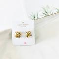 Kate Spade Jewelry | Last Onekate Spade Glitter Stud Earrings Gold | Color: Gold | Size: Os