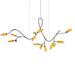 SONNEMAN Vines 14 - Light Unique Modern Linear LED Chandelier Metal in White/Brown | Wayfair 3283.27