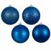 The Holiday Aisle® 4 Piece Ball Drilled Ball OrnamentSet in Blue | 10 H x 10 W x 10 D in | Wayfair C1A9DD24C13E4102A7FBA9A9F9509804