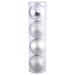 The Holiday Aisle® 4 Piece Ball Drilled Ball OrnamentSet Plastic in Gray/Yellow | 10 H x 10 W x 10 D in | Wayfair 3CD1D4A6DF524F7B819D60A97600571E