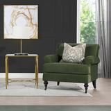 Armchair - Joss & Main Harbour Upholstered Armchair Polyester in Green | 32.5 H x 38 W x 37 D in | Wayfair 2540DFBC4C714F06ABDC2A8647AECAB7