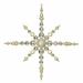 The Holiday Aisle® 43" Shatterproof Radical Snowflake Commercial Christmas Ornament Plastic in Brown | 43 H x 43 W x 43 D in | Wayfair N104338