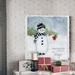 The Holiday Aisle® Winter Together - Wrapped Canvas Painting Print Canvas, Solid Wood in Blue/Gray | 10 H x 10 W in | Wayfair