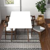 Mercury Row® Trego 4 - Person Dining Set Wood/Upholstered in White | Wayfair BFDD54D6FF524BF8B7CDD1763FCEFEAD