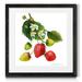 August Grove® Strawberry Study I - Picture Frame Painting Print Paper in Green/Red/White | 27.5 H x 27.5 W x 1.5 D in | Wayfair