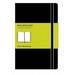 Moleskine Classic Notebook, Large, Plain, Black, Hard Cover (5 X 8.25)