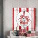 The Holiday Aisle® Candy Cane Christmas II - Wrapped Canvas Print Metal in Red | 32 H x 32 W x 1 D in | Wayfair 1C4028650C254A29BF108401EBDBBFE9