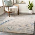 Cranebrook 12' x 15' Modern Deep Teal/Gray/Ice Blue/Ink Blue/Light Gray/Oatmeal/Medium Gray/Teal Area Rug - Hauteloom