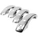 Triple Chrome Plated ABS Door Handle Cover for 09 - 13 AUDI Q5; 08 - 11 AUDI A4 A5 S4 with Smart Keyless Entry Cutout