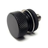 Krator Black Seat Bolt Screw Knurled Seat Cover Bolt Compatible with Harley Davidson Bad Boy FXSTSB