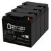 12V 18AH SLA Battery Replacement for APC RBC55 AP900XL - 4 Pack