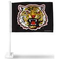 Rico Industries College Grambling State Tigers Alternate Double Sided Car Flag - 16 x 19 - Strong Pole that Hooks Onto Car/Truck/Automobile