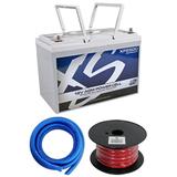 XS Power XP2500 2500 Watt Power Cell Car Audio Battery+Power+Ground Wires