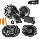Polk Audio - A Pair Of DB6502 6.5 Components and A Pair Of DB692 6x9 Coax Speakers - Bundle Includes 2 Pair