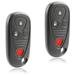 KeylessOption replacement fob for Acura RSX (72147-SY8-A03 72147SY8A03) 3 button remote fob 2 pack