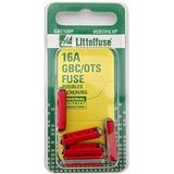 Littelfuse 0GBC016.VP GBC Ceramic 32 Volt 16 Amp Carded Fuse (Pack of 5)