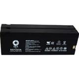 SPS Brand 12V 2.3 Ah (Terminal A) Replacement (SG1223A) for General Electric CG-9825 (Camcorder Battery) (2 Pack)