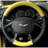 Corvette Steering Wheel Cover Euro-Style Two-Tone : 1997-2004 C5 & Z06 Yellow/Black
