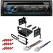 KIT543 Bundle with Pioneer Bluetooth Car Stereo and complete Installation Kit for 2013-2016 Chevrolet City Express Single Din Radio CD/AM/FM Radio Dash Mounting Kit
