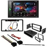 KIT4779 Bundle for 2007-2013 GMC Sierra W/ Pioneer AVH-241EX Double DIN Car Stereo with Bluetooth/Backup Camera/Installation Kit/in-Dash DVD/CD AM/FM 6.2 Touchscreen Digital Media Receiver