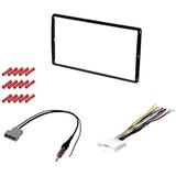 GSKIT2019 Car Stereo Installation Kit for 2007-2010 Nissan Sentra - in Dash Mounting Kit Wire Harness Antenna Adapter for Double Din Radio Receivers