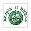 CafePress - Keepin It RURAL 02 Sticker - Square Sticker 3 x 3