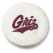 NCAA Tire Cover by Holland Bar Stool - Montana Grizzlies White - 27 L x 8 D Inches