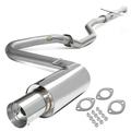 DNA Motoring CBE-STC04-T2 4 MUFFLER TIP STAINLESS CATBACK CAT BACK EXHAUST SYSTEM For 2004 to 2010 SCION tC 2AZ -FE