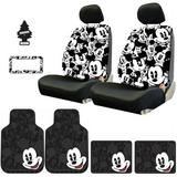 New Design Disney Mickey Mouse Car Seat Covers Floor Mats Accessories Set with Air Freshener