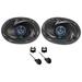 Autotek 6x9 Rear Factory Speaker Replacement Kit For 1996-2006 Chrysler Sebring