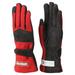 RaceQuipÂ® 355015RQP 355 Series Driving Gloves - SFI 3.3/5 - Black/Red - Large