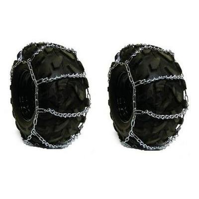 The ROP Shop 2 Link TIRE Chains & TENSIONERS 18x8.5x8 for John Deere Lawn Mower Tractor Rider 
