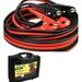 Stark 25ft Jumper Cable 2 Gauge Emergency Power Starter Booster Cable Color Coded Wire with Carrying Case