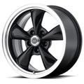 American Racing Torq Thurst M Machined Lip 16x7 Wheel with 5x4.5 Bolt Pattern - Gloss Black Wheel Rim