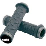 ODI ATV Xtreme Lock-On Grips Graphite - Silver Clamp