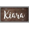 Kiara Name Wood Style License Plate Tag Vanity Novelty Metal | UV Printed Metal | 6-Inches By 12-Inches | Car Truck RV Trailer Wall Shop Man Cave | NP224